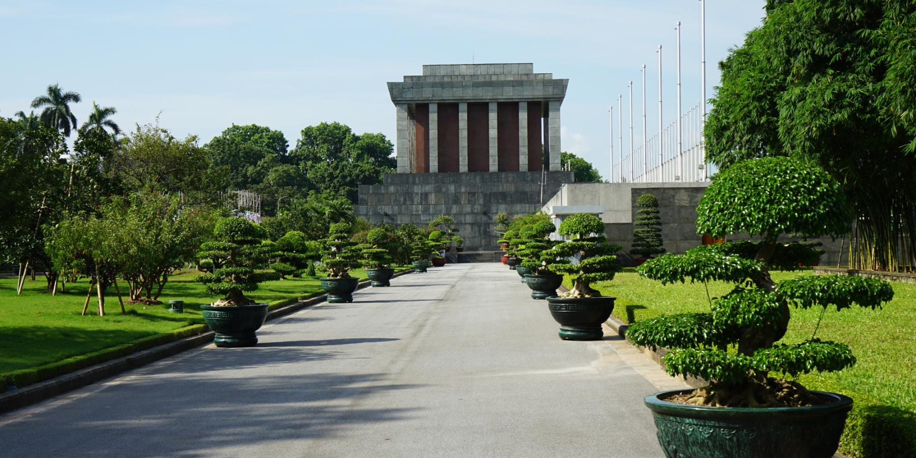 Ho Chi Minh Memorial Complex in Hanoi, Vietnam on a Bunnik Tour to Vietnam